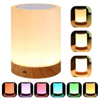 Ysd Touch Lamp, Bedside Lamp & Table Lamp With Rechargeable Battery, Brightness Adjustable And Color Dimmable, Portable Night Light For Bedroom, Living Room