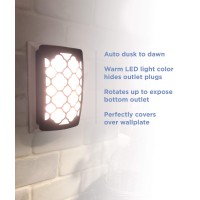 Westek Decorative Amertacled Night Cover With Auto Dusk Dawn Sensorideal For The Hallway Bedroom Bathroom Warm Lighthides