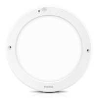 Youtob Motion Sensor Led Ceiling Light 15W 1200Lm Flush Mount Round Lighting Fixture For Indoor/Outdoor, Stairs, Closet Rooms, Porches, Basements, Hallways, Pantries, Laundry Rooms(4000K Cool White)