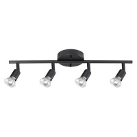 Globe Electric 59354 Payton 4-Light Track Lighting, Matte Black