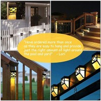 Greluna Solar Wall Lights Outdoor, 2 Modes Solar Led Waterproof Lighting For Deck, Fence, Patio, Front Door, Stair, Landscape, Yard And Driveway Path,Warm White/Color Changing,Pack Of 8