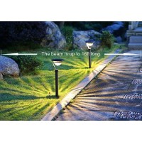 Twinkle Star 50 Lumens Solar Outdoor Lights 4 Pack Waterproof Solar Pathway Lights 12 Hrs For Walkway, Patio, Yard, Driveway, Garden