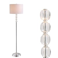 Jonathan Y Jyl2028A Aubrey 595 Crystalmetal Led Floor Lamp Contemporaryglamtransitional For Bedrooms Living Room Office