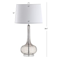 Jonathan Y Jyl1079Dset2 Bette 285 Glass Teardrop Led Table Lamp Contemporary Transitional Bedside Desk Nightstand Lamp For B