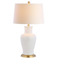 Jonathan Y Jyl4026A Julian 29 Ceramic Led Table Lamp Traditional Transitional Bedside Desk Nightstand Lamp For Bedroom Living