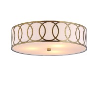 Jonathan Y Jyl3503A Aubrey 3Light 155 Metal Led Flush Mount Contemporarytransitional Dimmable 2700K Cozy Warm Light For Ki