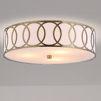 Jonathan Y Jyl3503A Aubrey 3Light 155 Metal Led Flush Mount Contemporarytransitional Dimmable 2700K Cozy Warm Light For Ki