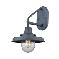 Vinton Station 1 Outdoor Sconce Aged Zinc