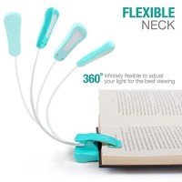 Vekkia Rechargeable Book Light For Reading In Bed, 3 Color X 3 Brightness, Lightweight Reading Light, Up To 70 Hours Lighting, Perfect For Readers, Travel (Blue)