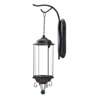 Zings & Thingz 57074182 Antique Iron Hanging Lamp, Brown