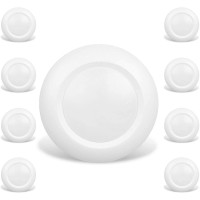 Jullison 8 Pack 6 Inch Led Low Profile Recessed & Surface Mount Disk Light, Round, 15W, 900 Lumens, 3000K Warm White, Cri80, Driverless Design, Dimmable, Etl Listed, White