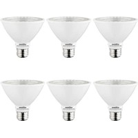 Sunlite 40982-Su Led Par30 Short Neck Flood Light Bulb, 9 Watt, (75W Equivalent), 850 Lumens, Medium Screw (E26) Base, Dimmable, Etl Listed, Energy Star, 5000K Daylight, 6 Count