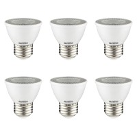 Sunlite 40984-Su Led Par16 Short Neck Recessed Spotlight Bulb 7 Watt, (60W Halogen Replacement), 500 Lumens, Medium (E26) Base, Dimmable, Etl Listed, 6 Pack, 5000K Super White