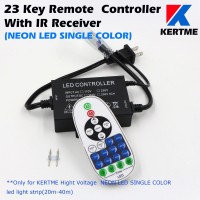 Kertme Neon Led Type Ac 110-120V Led Neon Light Strip, Flexible/Waterproof/Dimmable/Multi-Modes Led Rope Light + 23 Keys Remote For Home/Garden/Building Decoration (98.4Ft/30M, Pink)