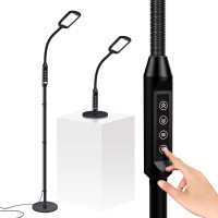 Brightech Litespan 2-In-1 Led Floor & Desk Lamp, Adjustable Height, Shades, Neck, Esthetician Light For Lashes, Portable Gooseneck Standing Lamp For Living Room, Dorm, Table