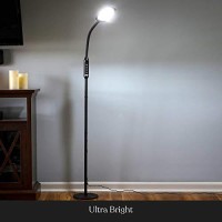 Brightech Litespan 2-In-1 Led Floor & Desk Lamp, Adjustable Height, Shades, Neck, Esthetician Light For Lashes, Portable Gooseneck Standing Lamp For Living Room, Dorm, Table