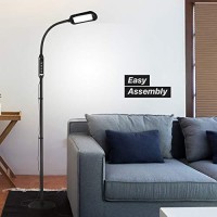 Brightech Litespan 2-In-1 Led Floor & Desk Lamp, Adjustable Height, Shades, Neck, Esthetician Light For Lashes, Portable Gooseneck Standing Lamp For Living Room, Dorm, Table