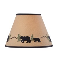 Park Designs Black Bear Embroidered Shade 10