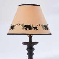 Park Designs Black Bear Embroidered Shade 10