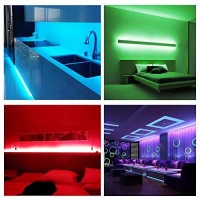 Entiqi Led Strip Lights Battery Powered, 6.5Ft/2M Rgb Led Light Strip Smd5050 60 Leds Rope Lights Color Changing Flexible Led Strip Kit For Home Bedroom Diy Party Indoor Outdoor