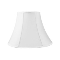 6X12X9.5 White Shantung Bell Lampshade - Perfect For Small Table Lamps, Desk Lamps, And Accent Lights -Medium, White