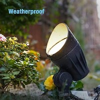 Goodsmann Low Voltage Landscape Spotlights 50W Halogen 380 Lumen Outdoor Flood Lights 3000K Warm White Replaceable Halogen Bulb Outside Hardwired Lighting With Metal Stake Cable Connector