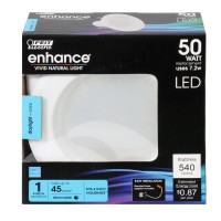 Feit Electric Enhance Led Retrofit Kit Recessed Light 4 50W Equivalent Natural Daylight 5000K Ledr4950Ca