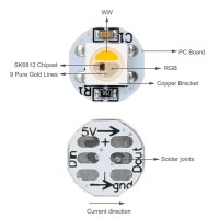 Btf-Lighting Sk6812Rgbw(Ws2812B Rgbw) Led Chips 100Pcs Rgb+Warm White Individually Addressable Led Chips 5050Smd Led Module Pixels Light Dc5V