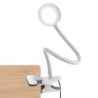 Lepower Clip On Light, Reading Light With 10 Dimmable Brightness Levels And 3 Colors, Flexible Book Reading Lamp For Bed, Desk, Headboard, Perfect For Reading, Working & Studying-No Ac Adapter