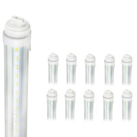 Greensun 10 Pcs R17D 6Ft Led Tube Light, 30W F72T12/Cw/Ho Led Replacement 6Ft, Super Bright 5500K Daylight For Commercial Household Lighting, Clear Cover