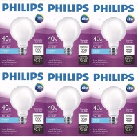 Philips Led Dimmable G25 Light Bulb, Lumen, Kelvin, Watt (25-Watt Equivalent), E26 Base