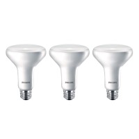 Philips Led Dimmable Br30 Light Bulb: 650-Lumen, 2700-Kelvin, 11-Watt (65-Watt Equivalent) E26 Base, Frosted, Soft White, 3-Pack (474197)