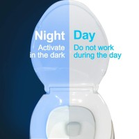 The Original Toilet Night Light Gadget Fun Bathroom Lighting Add On Toilet Bowl Seat Motion Sensor Activated Led 9 Color Modes