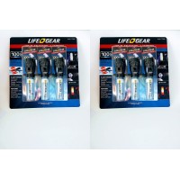 Life Gear Led Flashlight + Lantern 3 Pack 100 Lumens