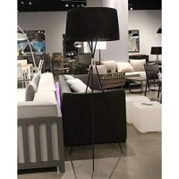 Whiteline Modern Lighting Paige Floor Lamp, Black