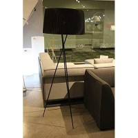 Whiteline Modern Lighting Paige Floor Lamp, Black