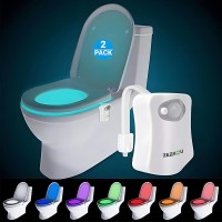 Are you Tired of getting blinded OR having your sleep interrupted by the bright light in your bathroom at late nightAre you frustrated by stumbling in the dark and leaving a mess behind youThen Look Here Smart Waterproof MotionActivated Sensor Toilet Ligh