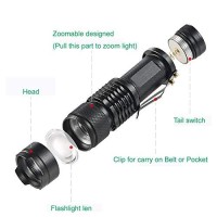 Wayllshine (Pack Of 3 Single Mode Red Light Flashlight, 1 Mode Red Led Flashlight Red Flashlight Torch, Red Led Red Light For Astronomy, Aviation, Night Observation