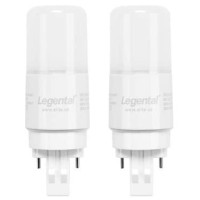 Silverlite [Plug&Play] Legental 5W(13W Cfl Equivalent) Led Stick Pl Bulb Gx23-2 Pin Base, 500Lm, Soft White(2700K), Driven By 120-277V And Cfl Ballast, Ul Listed, 2 Pack