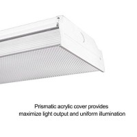 Faithsail 4Ft Led Wraparound 40W 4 Foot Led Shop Lights For Garage, 4400Lm 4000K Neutral White, Wrap Light, 48 Inch Led Light Fixtures Flush Mount Office Ceiling Lighting, Fluorescent Tube Replacement