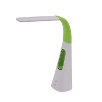 Pureoptics Led Vled1603Lm Desk Lamp With Bladeless Fan, Dimmable, Adjustable Neck, Lime Green