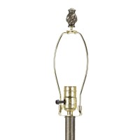 Decor Therapy Alice Traditional Floor Lamp, Antique Gesso 60