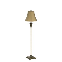 Decor Therapy Alice Traditional Floor Lamp, Antique Gesso 60