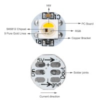 Btf-Lighting Sk6812Rgbw(Ws2812B Rgbw) Led Chips 100Pcs Rgb+Natural White Individually Addressable Led Chips 5050Smd Led Module Pixels Light Dc5V