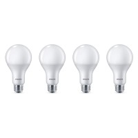 Philips Led Dimmable A21 Light Bulb: 2700-Kelvin, 16-Watt (100-Watt Equivalent), E26 Medium Screw Base, Soft White, 4-Pack