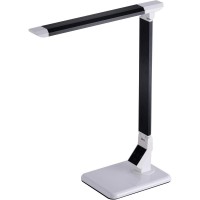 Let your light stand out with this adjustable LED lamp It takes on a unique modern look with a swiveling lamp head and base to easily alter light zones Add this to your corporate office or getaway reading nook With five brightness levels and adjustable co