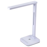 Pureoptics Led Qi Wireless Charging Led Desk Lamp, Dimmable, White (Vled1700Wh)