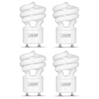 Feit Electric Bpesl13T/Gu24/2 900 Lumen Soft White Mini Twist Gu24 Cfl, Uses Up To 78% Less Energy, Compact Fluorescent, Life Up To 10000 Hours, 2 Blister Packs With 2 Bulbs Each (4 Bulbs Total)