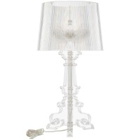 Modway French Grande Acrylic Table Lamp In Clear