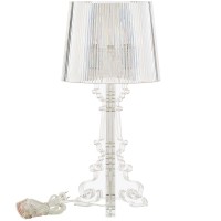 Modway French Petite Acrylic Table Lamp In Clear